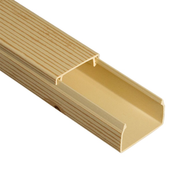 Кабель-канал Промрукав с крышкой 25х16 ПВХ сосна 2м/ш [уп.80м] (кабельный короб)