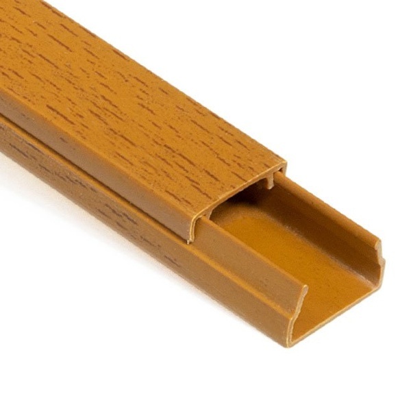 Кабель-канал Промрукав с крышкой 15х10 ПВХ бук 2м/шт [уп.234м] (кабельный короб)