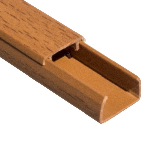 Кабель-канал Промрукав с крышкой 25х16 ПВХ бук 2м/шт [уп.80м] (кабельный короб)