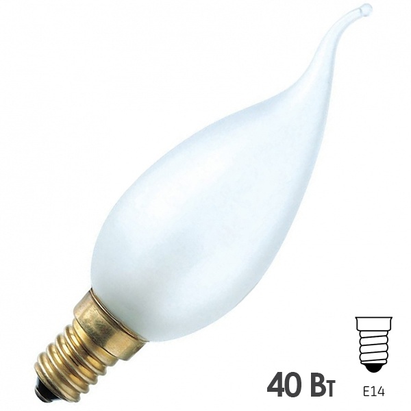 Лампа свеча на ветру Foton DECOR С35 FLAME FR 40W E14 230V матовая