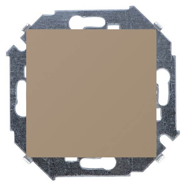 Выключатель одноклавишный Simon 15 16А 250В винтовой зажим, шампань