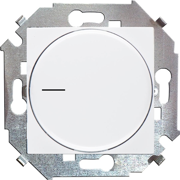 Диммер Simon 15 трехпроводный поворотный для светодиодных регулируемых ламп 5-215Вт 230B, белый