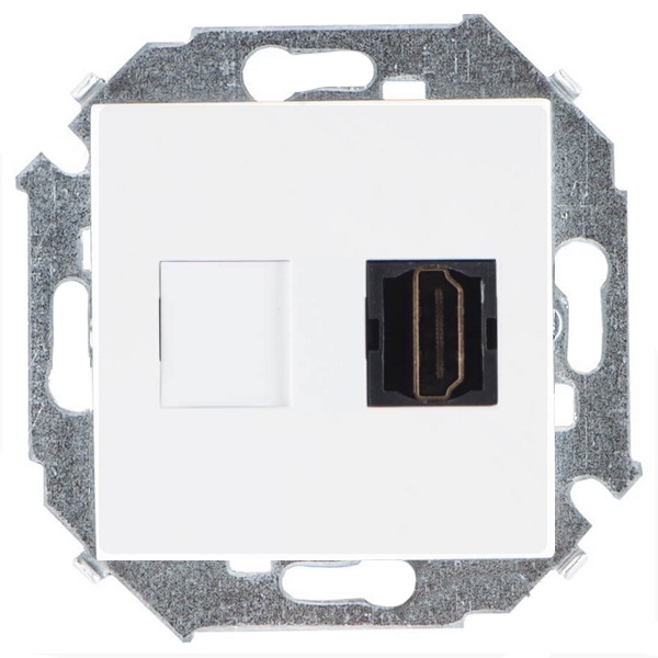 Розетка HDMI Simon 15 аудио/видео v1.4 тип А, белый
