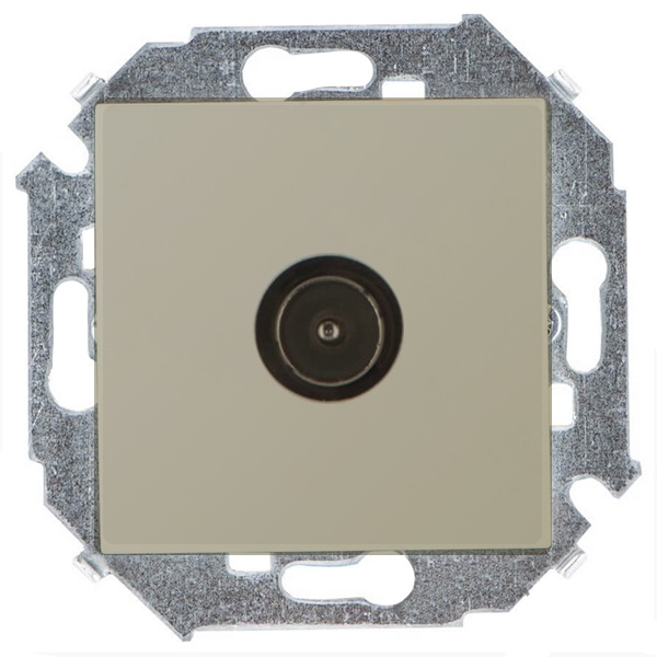 Розетка TV Simon 15 простая, шампань