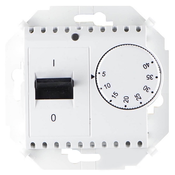 Термостат для тёплого пола с зондом Simon 15 16А 230В 3600Вт 5-40град., белый