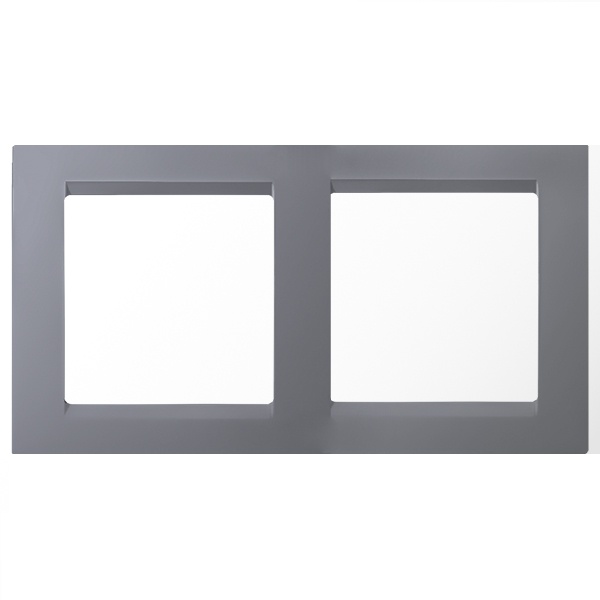 Рамка универсальная Simon 15 2 поста алюминий