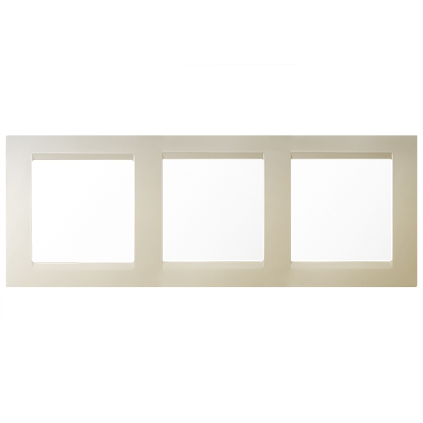 Рамка универсальная Simon 15 3 поста слоновая кость (бежевый)