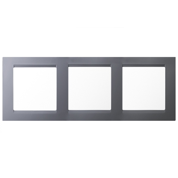 Рамка универсальная Simon 15 3 поста алюминий