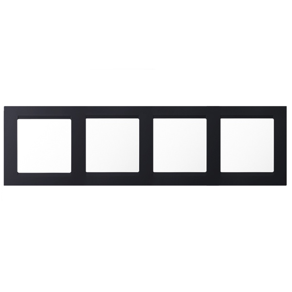 Рамка универсальная Simon 15 4 поста графит