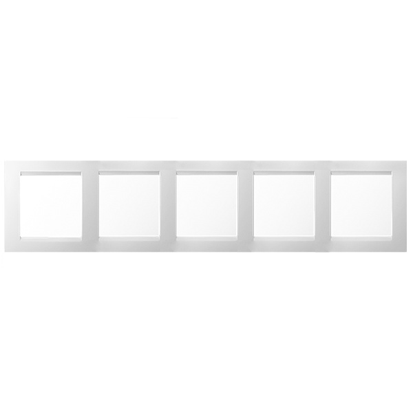 Рамка универсальная Simon 15 5 постов белый