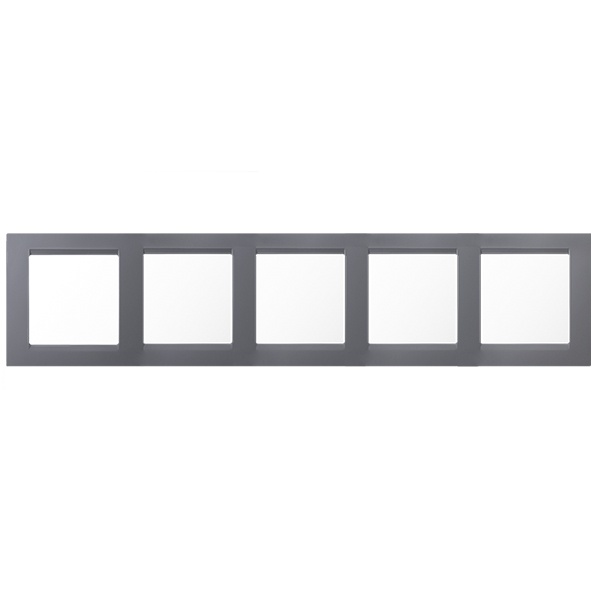 Рамка универсальная Simon 15 5 постов алюминий