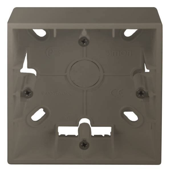 Коробка для накладного монтажа Simon 15 1 пост, шампань