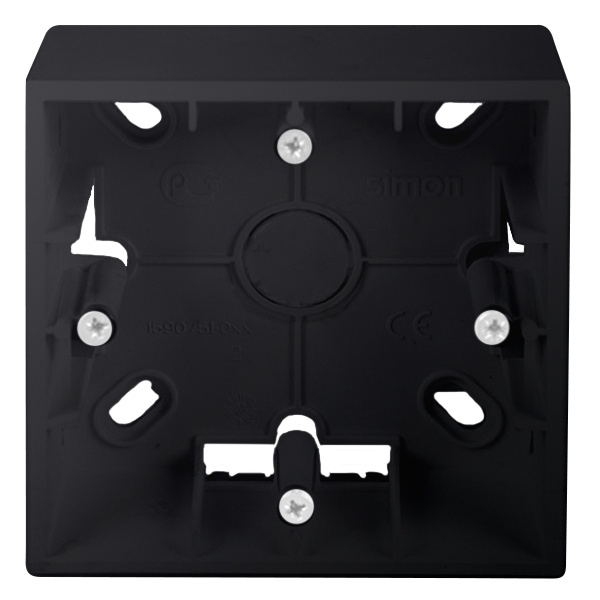 Коробка для накладного монтажа Simon 15 1 пост, графит