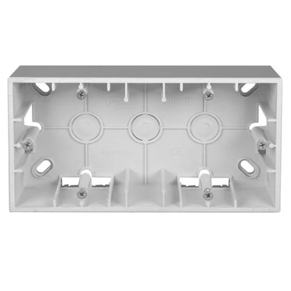 Коробка для накладного монтажа Simon 15 2 поста, белый