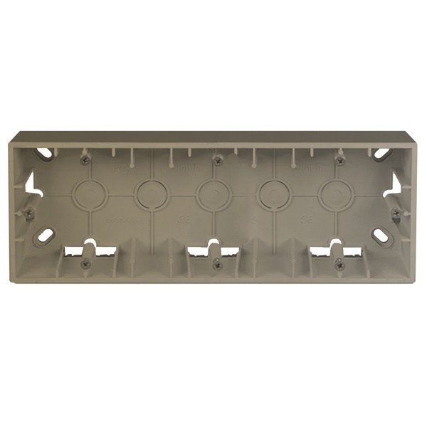 Коробка для накладного монтажа Simon 15 3 поста, слоновая кость (бежевый)