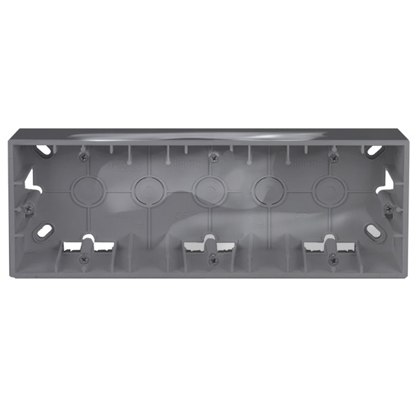 Коробка для накладного монтажа Simon 15 3 поста, алюминий