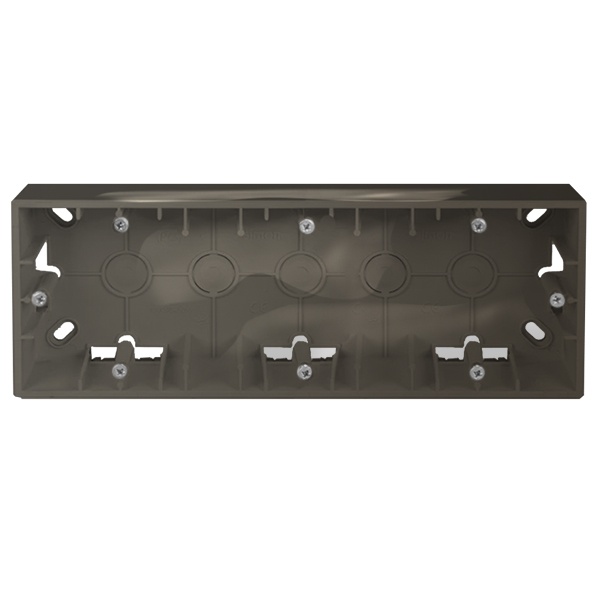 Коробка для накладного монтажа Simon 15 3 поста, шампань