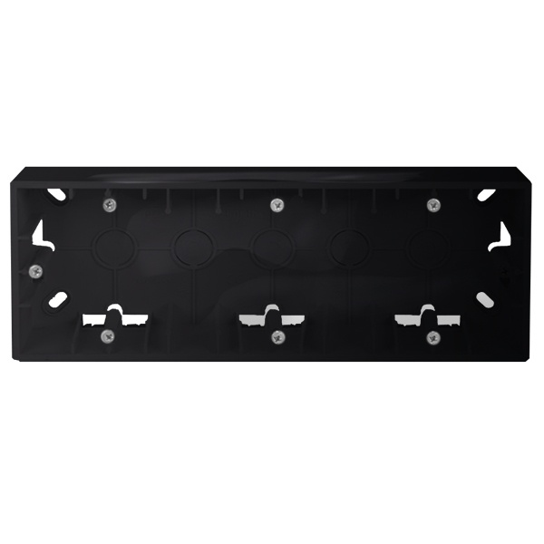 Коробка для накладного монтажа Simon 15 3 поста, графит