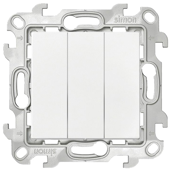 Трехклавишный выключатель Simon 24 Harmonie, белый
