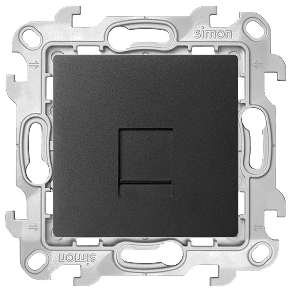 Розетка компьютерная Simon 24 Harmonie RJ45 кат 5e UTP, графит