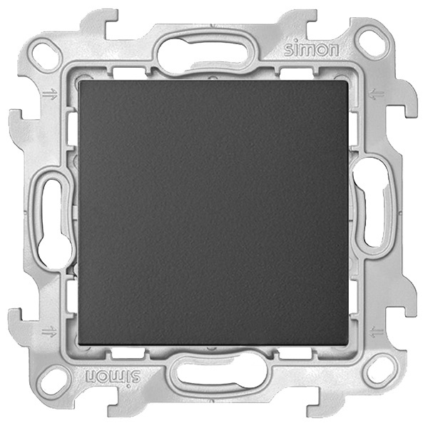 Одноклавишный выключатель Simon 24 Harmonie Push&Go, графит