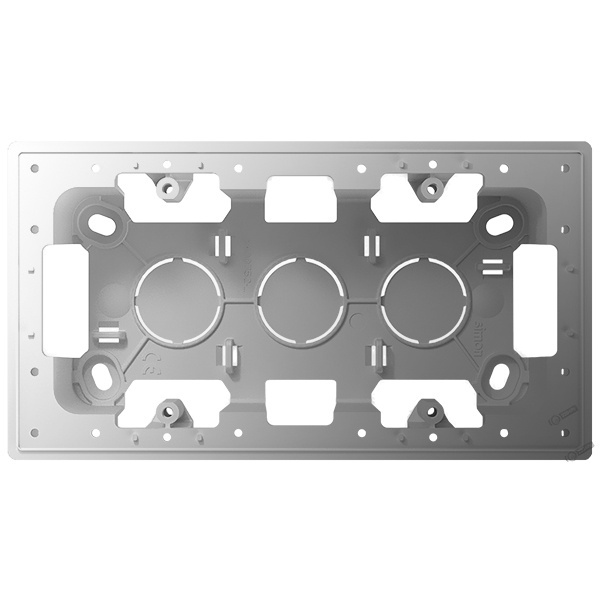 Коробка для накладного монтажа Simon 24 Harmonie на 2 поста, белый