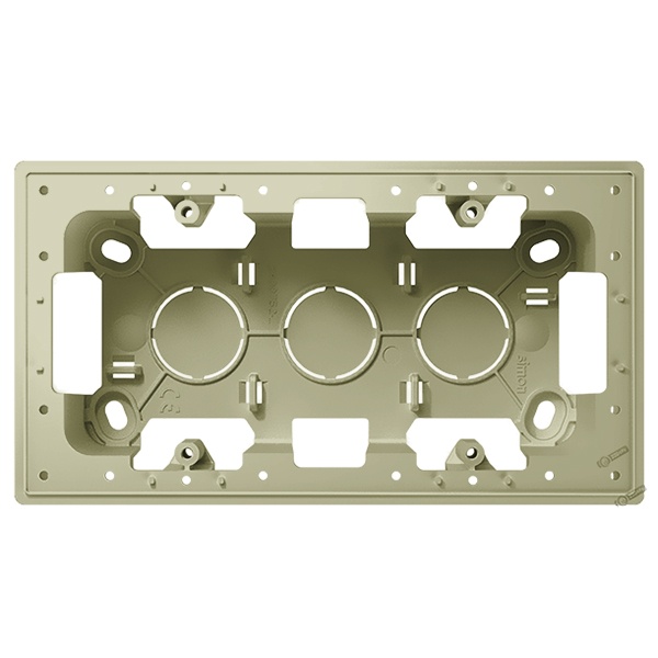 Коробка для накладного монтажа Simon 24 Harmonie на 2 поста, слоновая кость (бежевый)