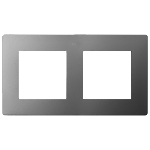 Рамка Simon 24 Harmonie 2 поста, алюминий