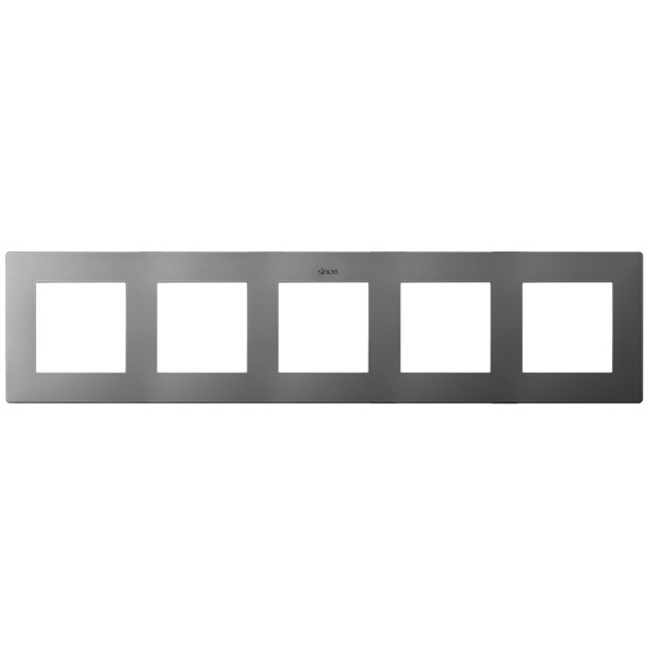 Рамка Simon 24 Harmonie 5 постов, алюминий