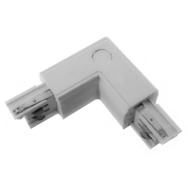 Соединитель Вартон внешний L-образный белый левый