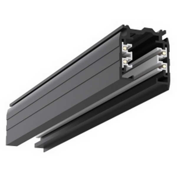 Шинопровод трехфазный Вартон черный 1 м