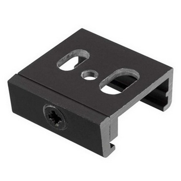 Комплект Вартон для накладного монтажа шинопровода черный (1 скоба и комплект креплений)