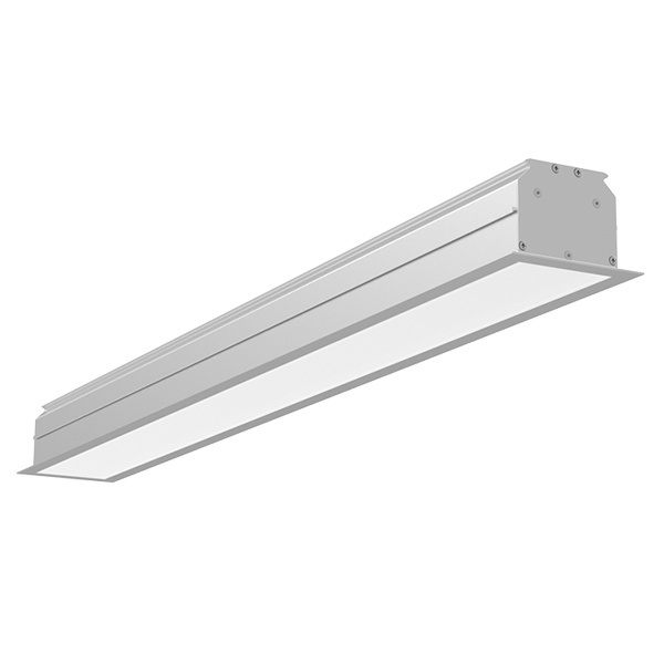 Светильник светодиодный Вартон Universal-Line встраиваемый 1430х100х69мм 46Вт 3000K IP40 металлик