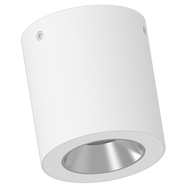 Светильник светодиодный Вартон DL-02 Tube накладной 125х135 18W 4000K 35° RAL9010 белый матовый