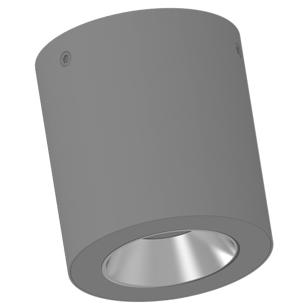 Светильник светодиодный Вартон DL-02 Tube накладной 100х110 12W 4000K 35° RAL7045 серый матовый