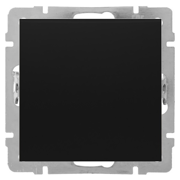 Переключатель 1-клавишный Экопласт на 2 направления 16 A 250 B LK80, черный бархат