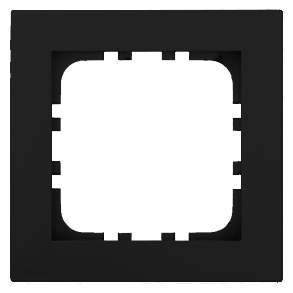 Рамка 1-постовая Экопласт LK80 Flat (черный бархат)