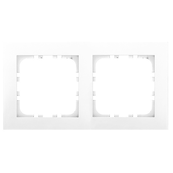 Рамка 2-постовая Экопласт LK80 Flat (белый)