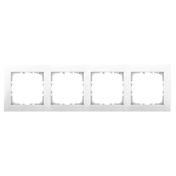 Рамка 4-постовая Экопласт LK80 Flat (белый)