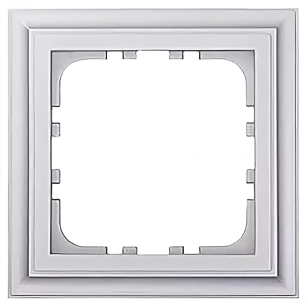 Рамка 1-постовая Экопласт LK80 Classic серебристый металлик