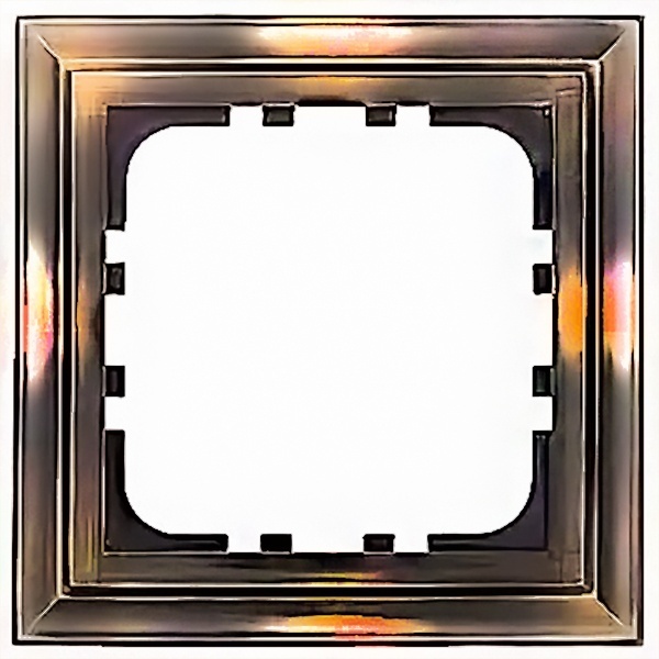 Рамка 1-постовая Экопласт LK80 Classic бронза-электро