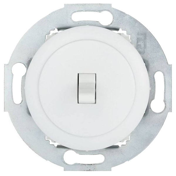 Переключатель 1-рычажковый Экопласт на 2 направления 10 A 250 B Vintage, белый