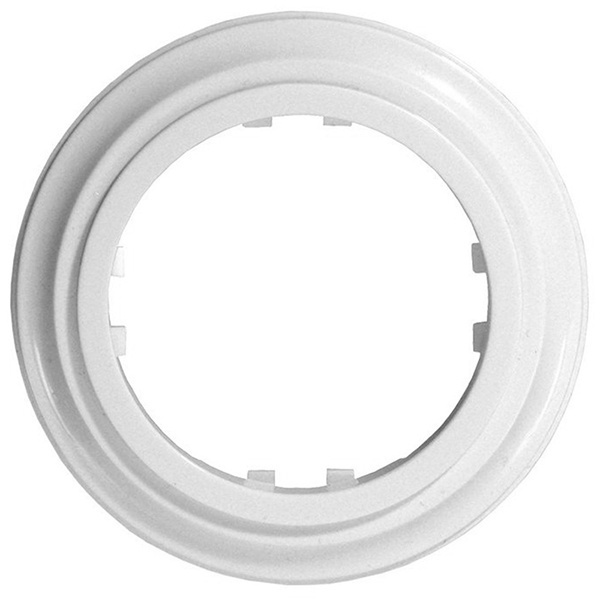 Рамка 1-постовая круглая Экопласт Vintage-Classic, белый