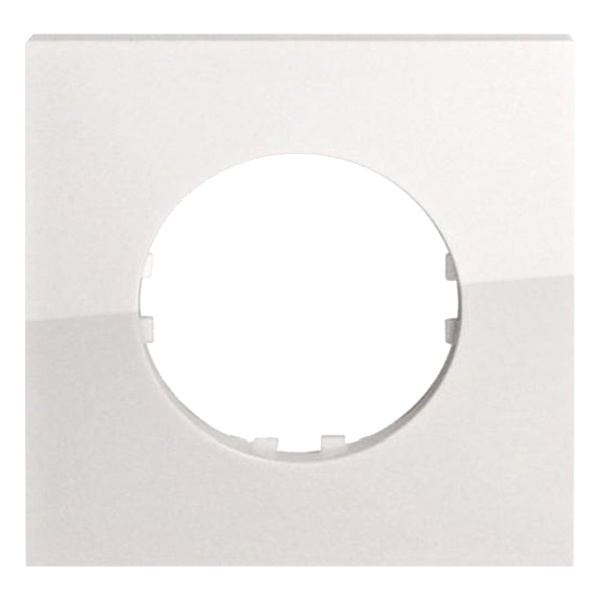 Рамка 1-постовая квадрат Экопласт Vintage-Quadro, белый