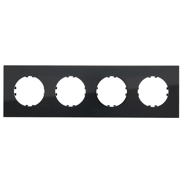 Рамка 4-постовая квадрат Экопласт Vintage-Quadro, черный