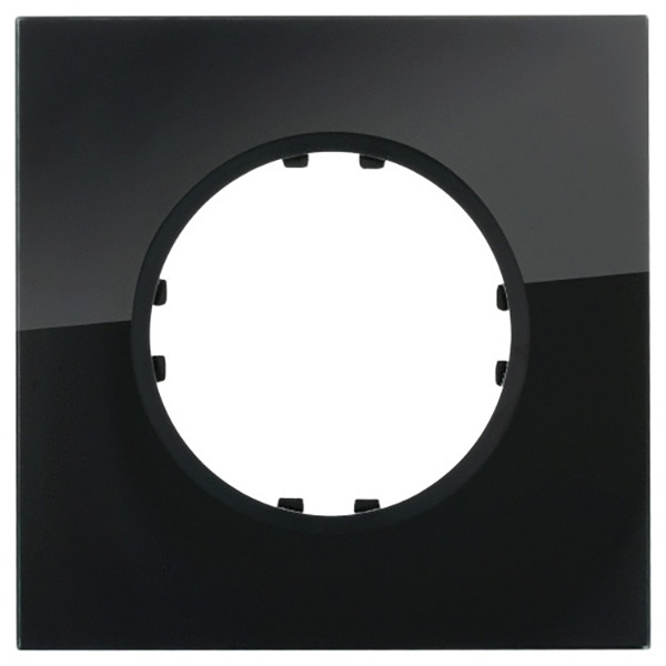 Рамка 1-постовая квадрат Экопласт Vintage из натурального темного стекла