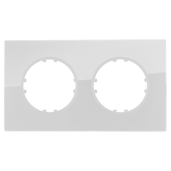 Рамка 2-постовая квадрат Экопласт Vintage из натурального светлого стекла