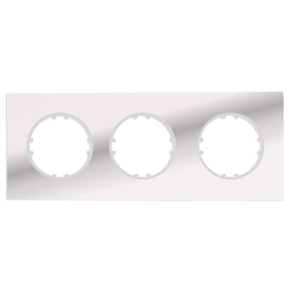 Рамка 3-постовая квадрат Экопласт Vintage из натурального светлого стекла