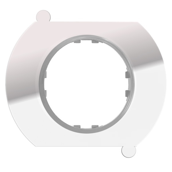 Рамка круглая Экопласт Vintage промежуточная из натурального светлого стекла