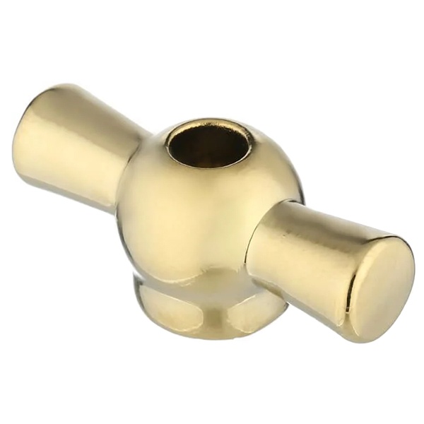 Тумблер поворотного выключателя Экопласт Vintage-Quadro, золото